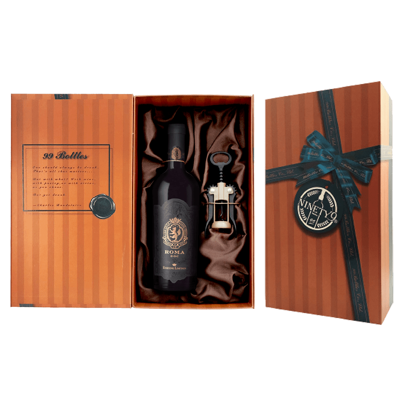 葡萄酒單瓶+蝴蝶開瓶器精裝禮盒B3
