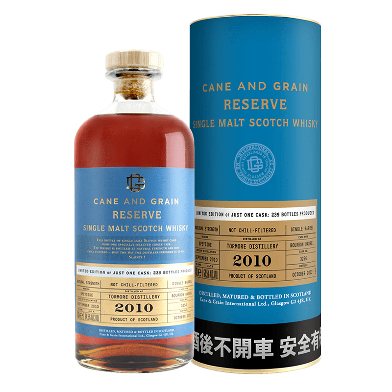 蘇格蘭麥凱利CANE & GRAIN TORMORE 2010單一桶單一麥芽威士忌原酒 64.5% 蘇格蘭麥凱利CANE & GRAIN TORMORE 2010單一桶單一麥芽威士忌原酒 64.5%