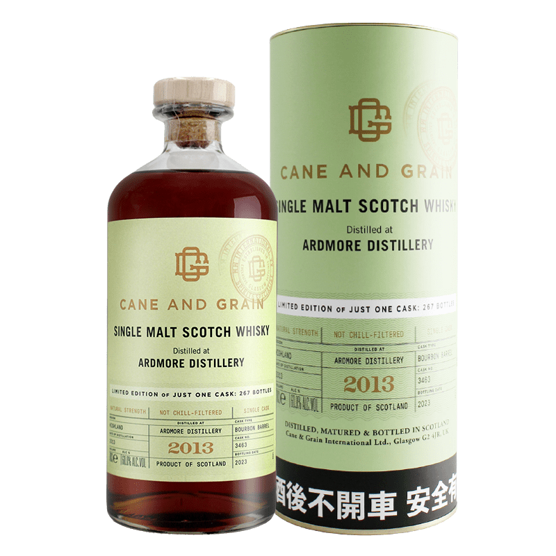 蘇格蘭麥凱利CANE & GRAIN ARDMORE 2013單一桶單一麥芽威士忌原酒 60%
