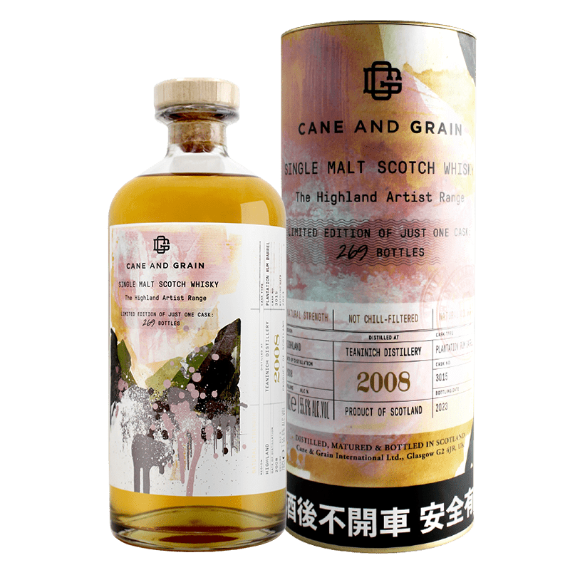 蘇格蘭麥凱利CANE & GRAIN TEANINICH 2008單一麥芽威士忌原酒 55.6%