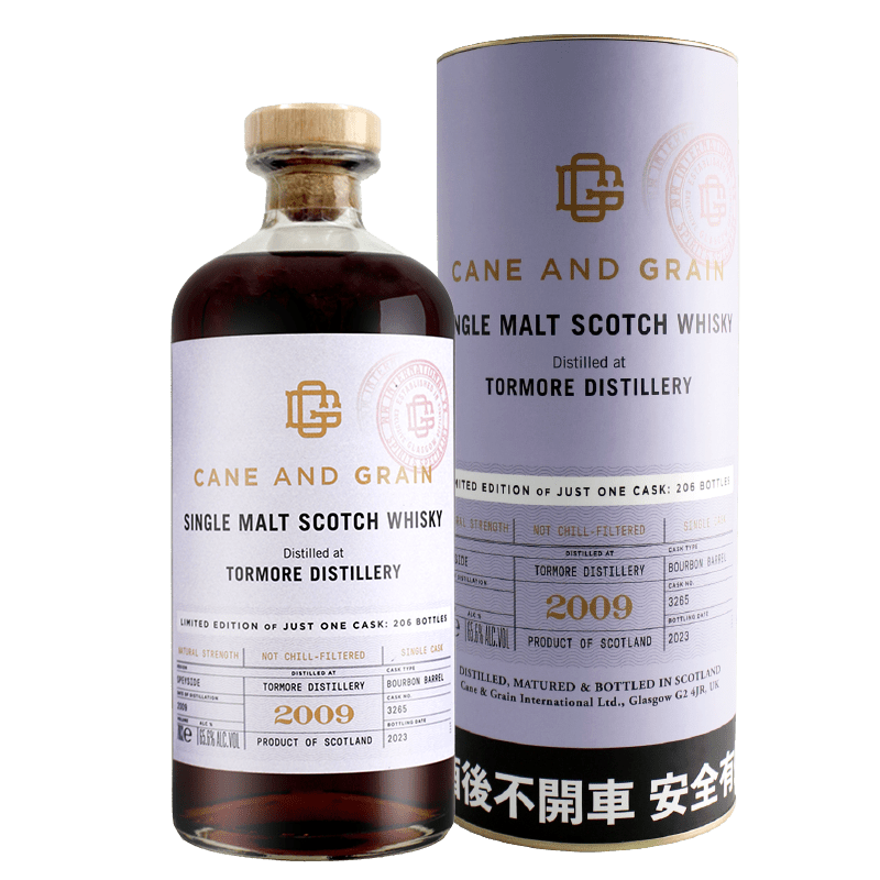 蘇格蘭麥凱利CANE & GRAIN TORMORE 2009單一桶單一麥芽威士忌原酒 65.6%