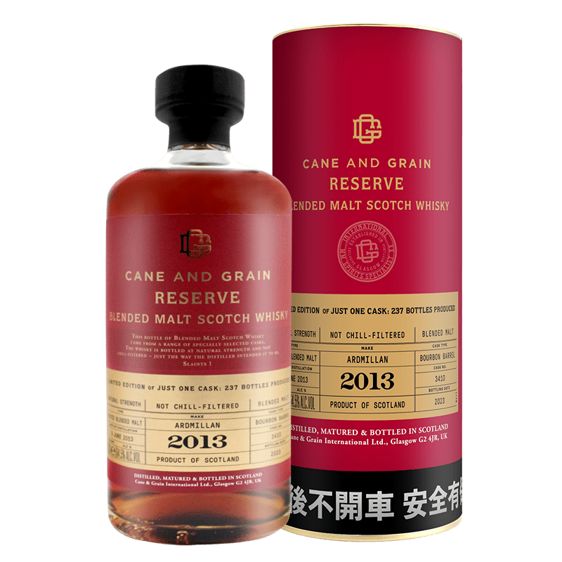 蘇格蘭麥凱利CANE & GRAIN  ARDMILLAN 2013純麥威士忌原酒64.5%