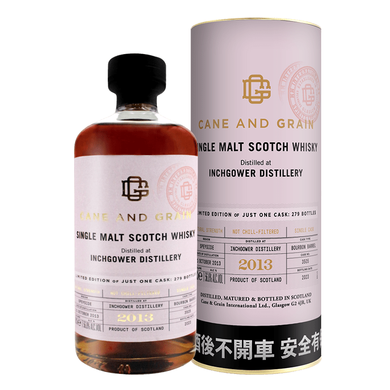 蘇格蘭麥凱利CANE & GRAIN  INCHGOWER 2013單一桶單一麥芽威士忌原酒56.8%