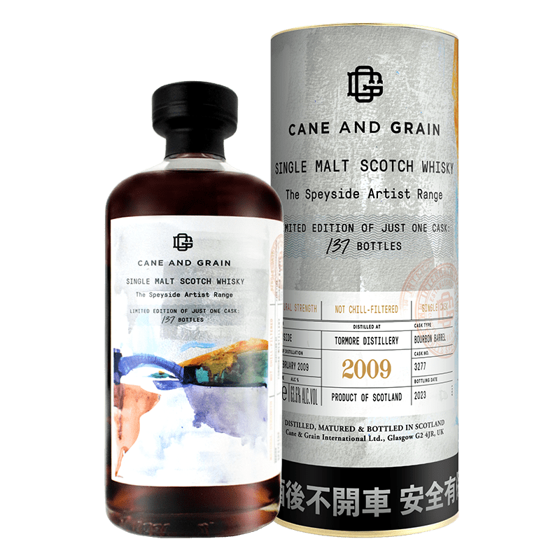 蘇格蘭麥凱利CANE & GRAIN  TORMORE 2009單一桶單一麥芽威士忌原酒63.6%