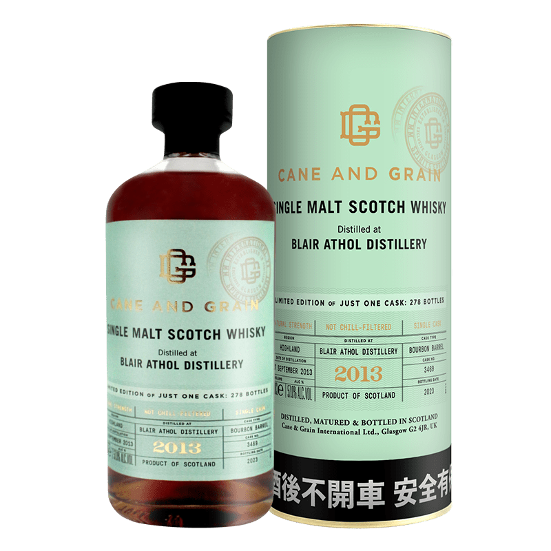 蘇格蘭麥凱利CANE & GRAIN  BLAIR ATHOL 2013單一桶單一麥芽威士忌原酒57%