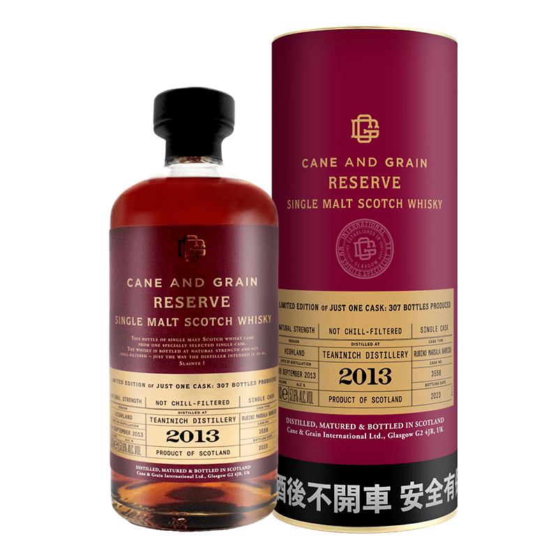 蘇格蘭麥凱利CANE & GRAIN  TEANINICH 2013單一桶單一麥芽威士忌原酒57.6%