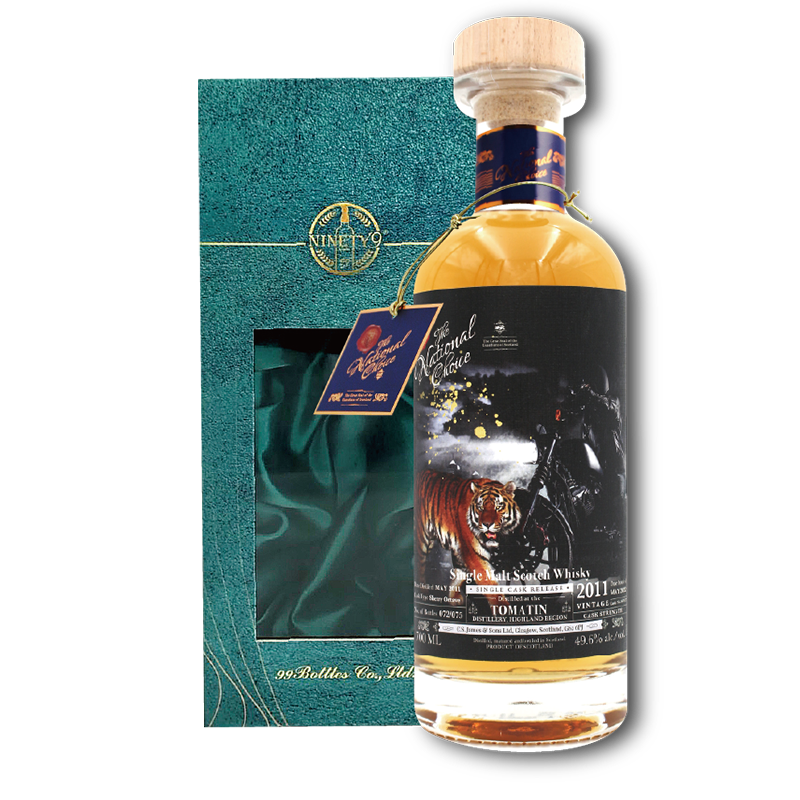 苏格兰威伦堡THE NATIONAL CHOICE TOMATIN 2011单一桶单一麦芽威士忌原酒-骑士&虎49.6%