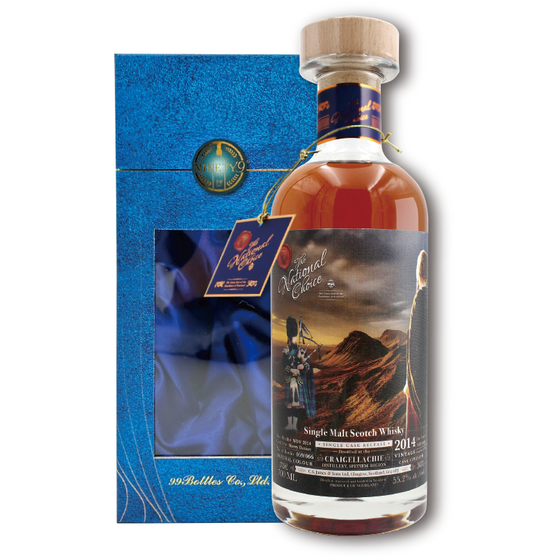 蘇格蘭威倫堡THE NATIONAL CHOICE CRAIGELLACHIE 2014單一桶單一麥芽威士忌原酒-山中樂師55.2%